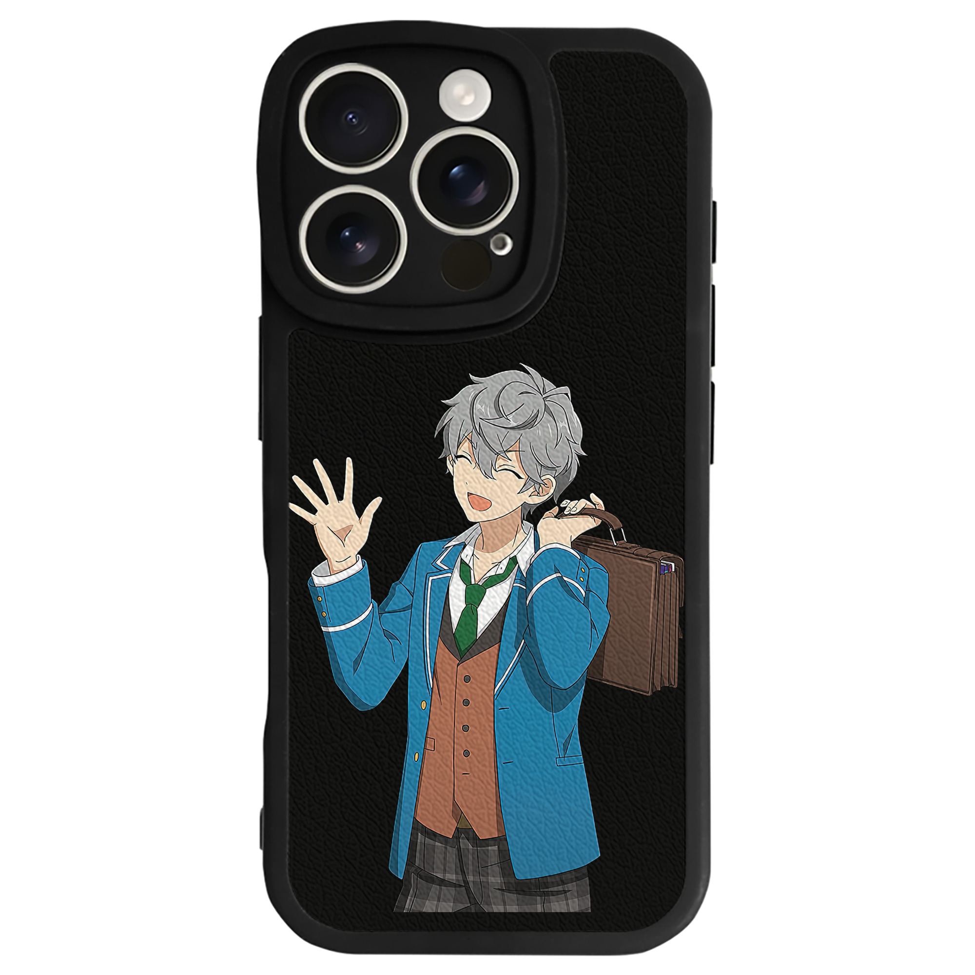 （画像用） あんさんぶるスターズ! Ensemble Stars 【iPhone 16シリーズ対応】シリコンスマホケース（レザー調） 材質：シリコン
